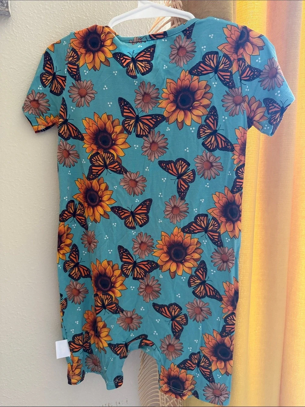 Bamboo Bliss Sunflower & Butterfly Short Zippy 2T NWT
